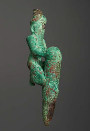 Foundation Figure of a Kneeling God Holding a Peg, Mesopotamia, Second Dynasty of Lagash, reign of Gudea, ca.